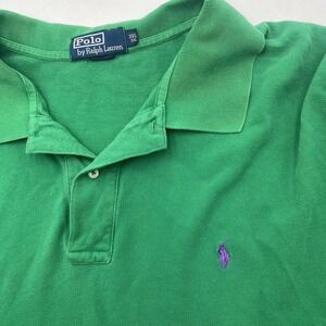 Polo Ralph Lauren Polo Shirt Mens 3XB 3XL Big Green Purple Classic Cotton Golf